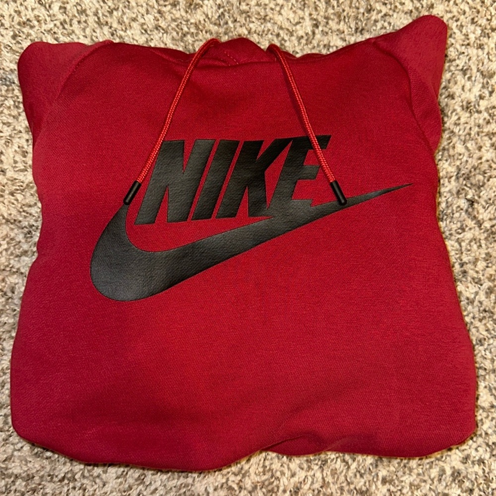 Maroon Nike crop top jacket
